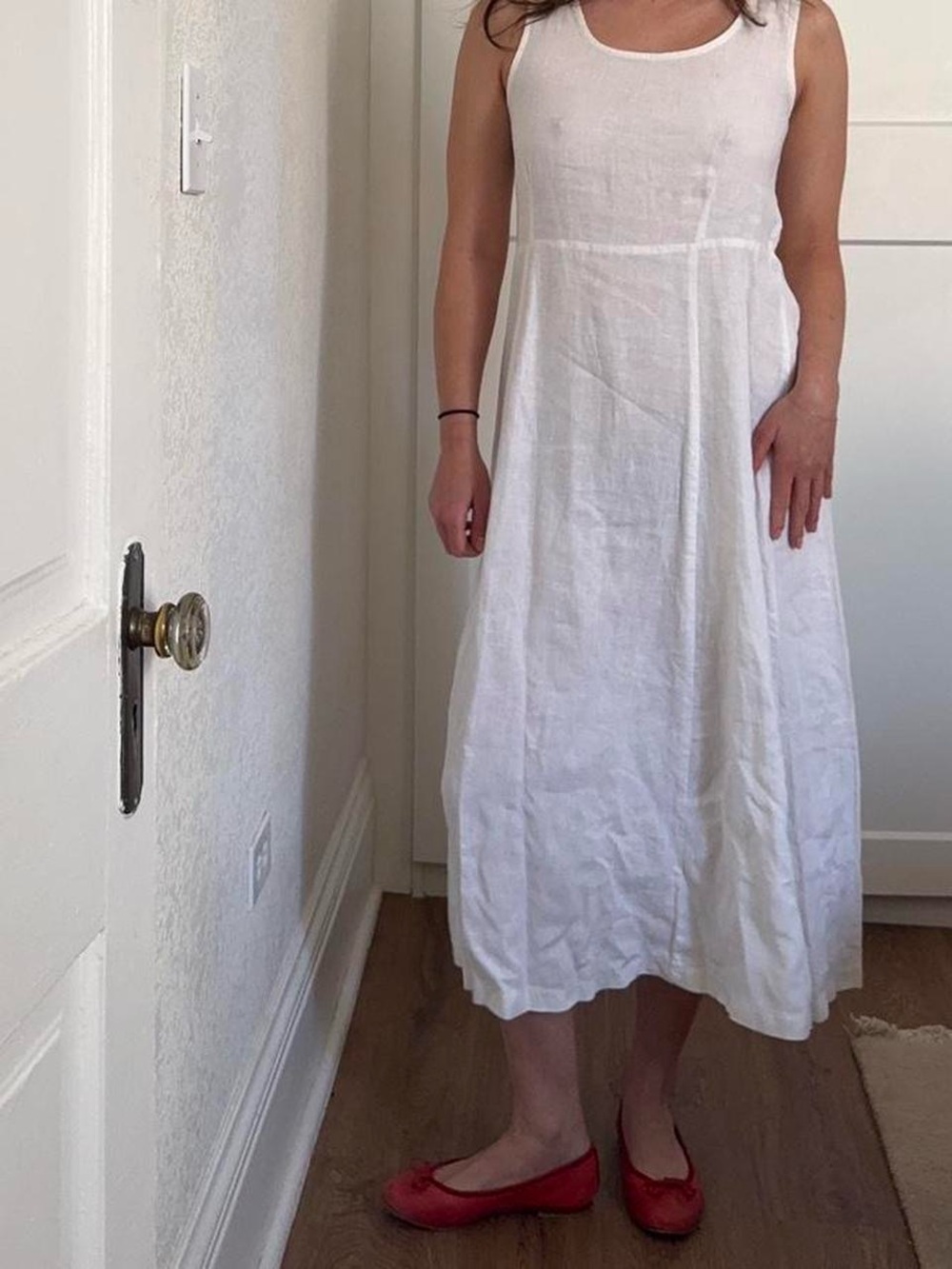Marian & Maral White Linen Dress